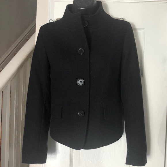 J Crew Mandarin Collar Wool Jacket